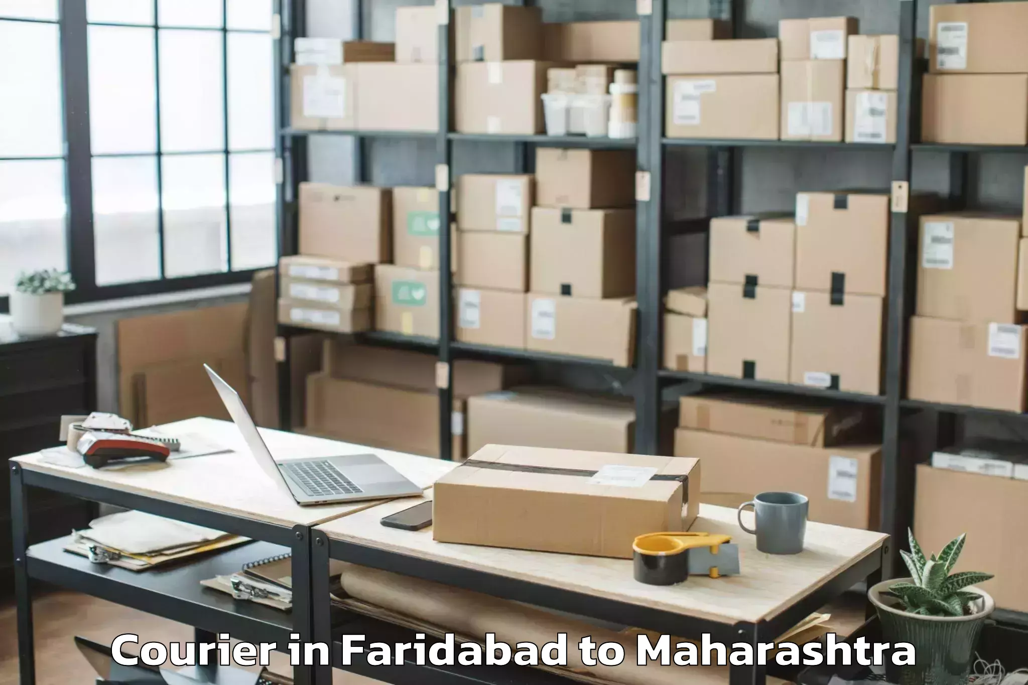 Top Faridabad to Chandur Railway Courier Available